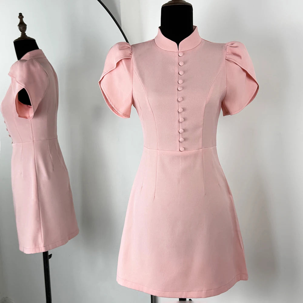 Elegant Puff Sleeve Dress