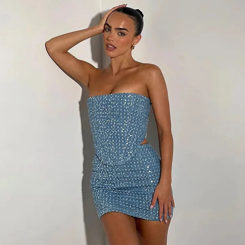 Summer Nightclub Outfits 2 Piece Sets