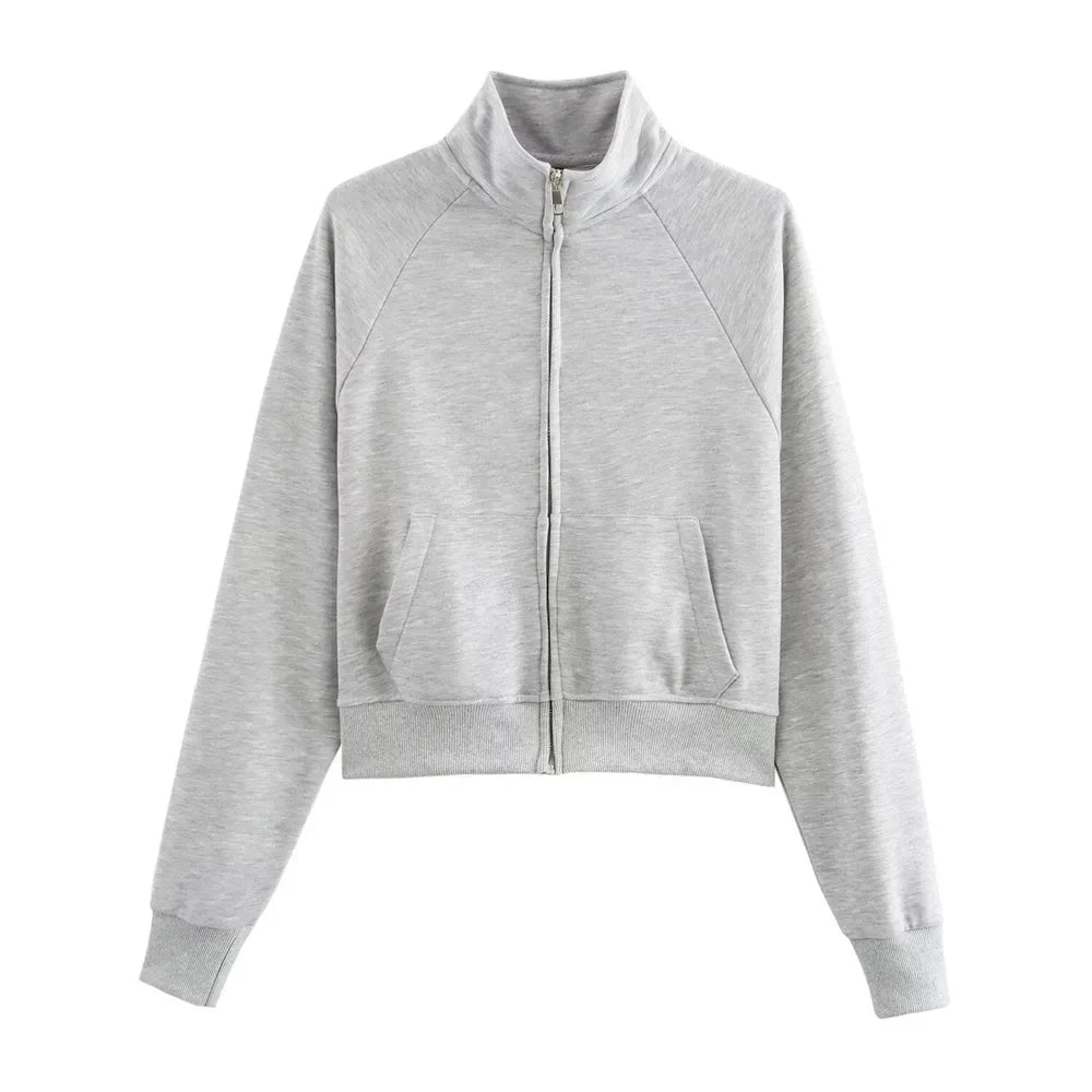 Casual Zipper Hoodie Set