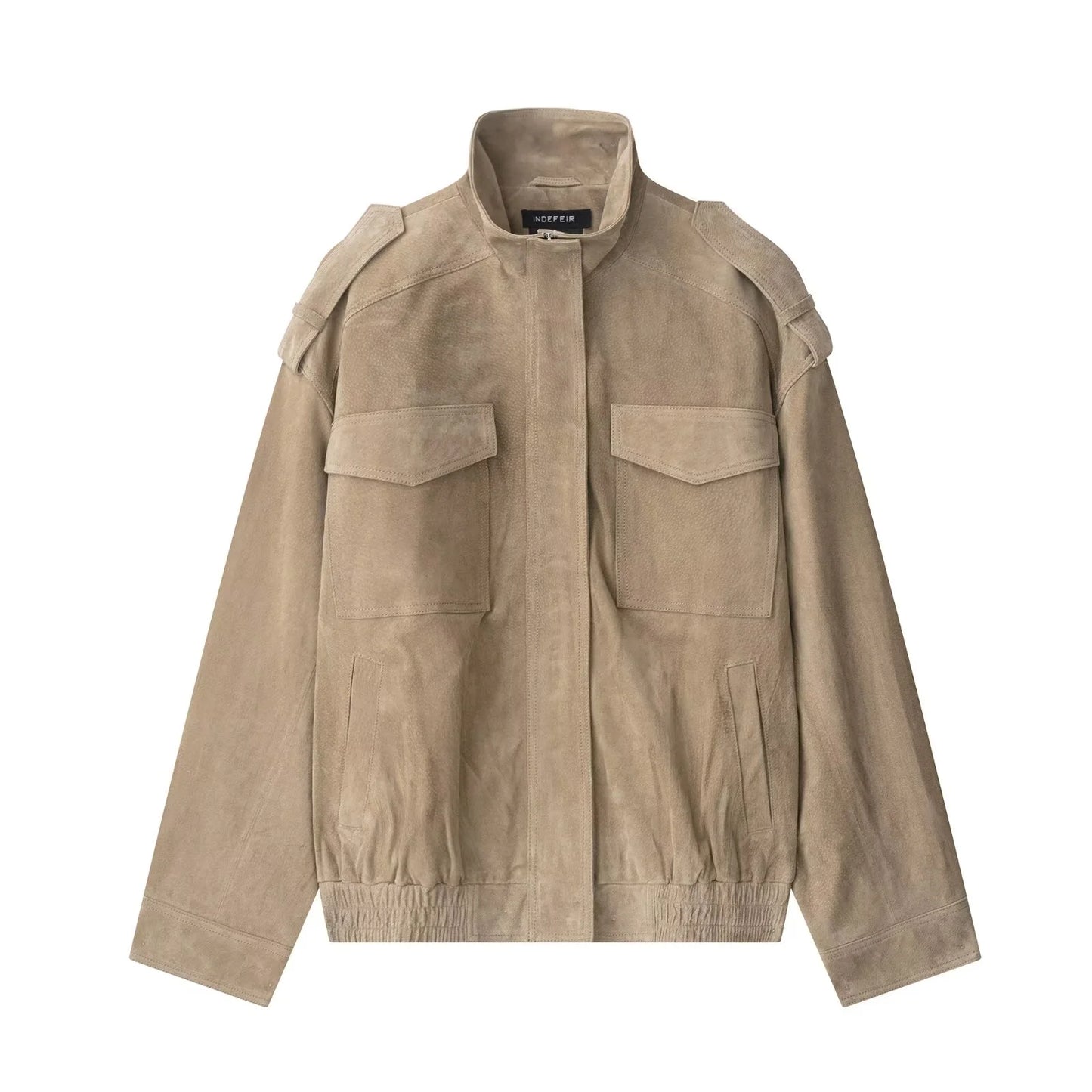 Bomber Zipper Pockets Coat