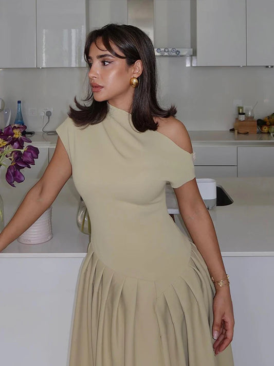 Ruched Vestido Longo  Dresses