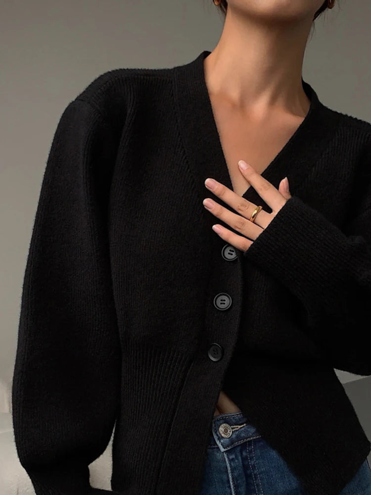 V-Neck Long Sleeve Sweater