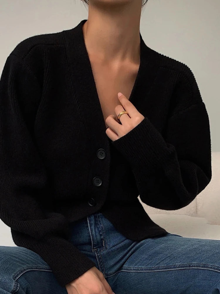 V-Neck Long Sleeve Sweater