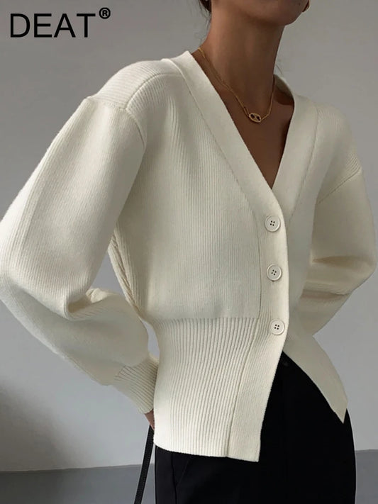 V-Neck Long Sleeve Sweater