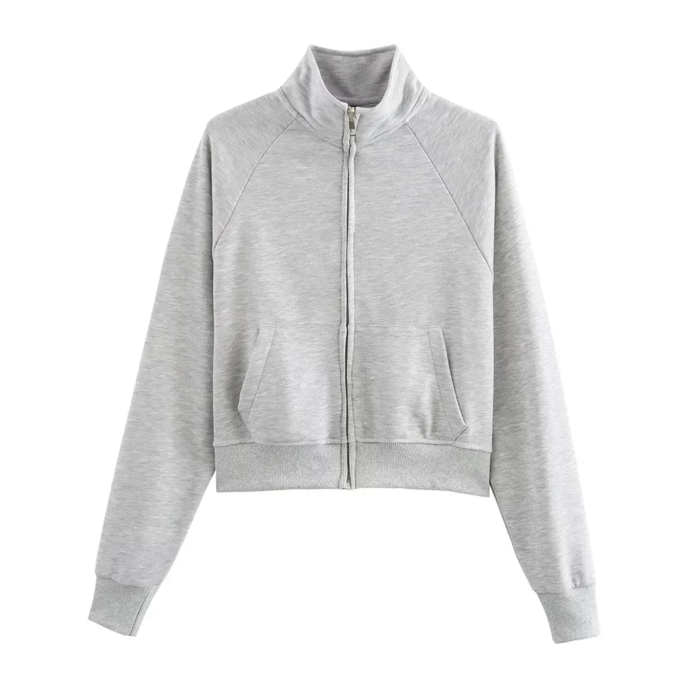 Casual Zipper Hoodie Set
