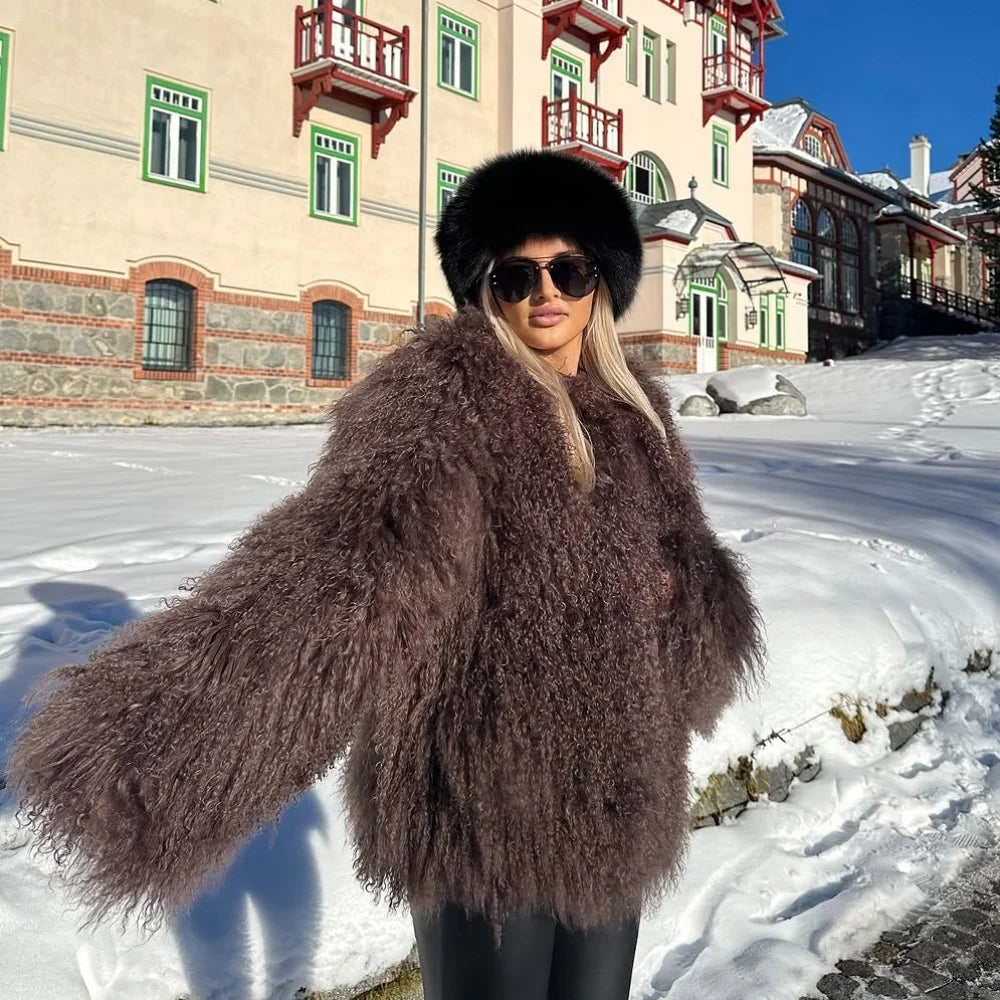 Shearling Oversized Coat