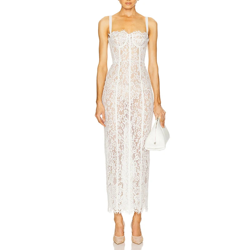 Black Lace Patwork  Dress
