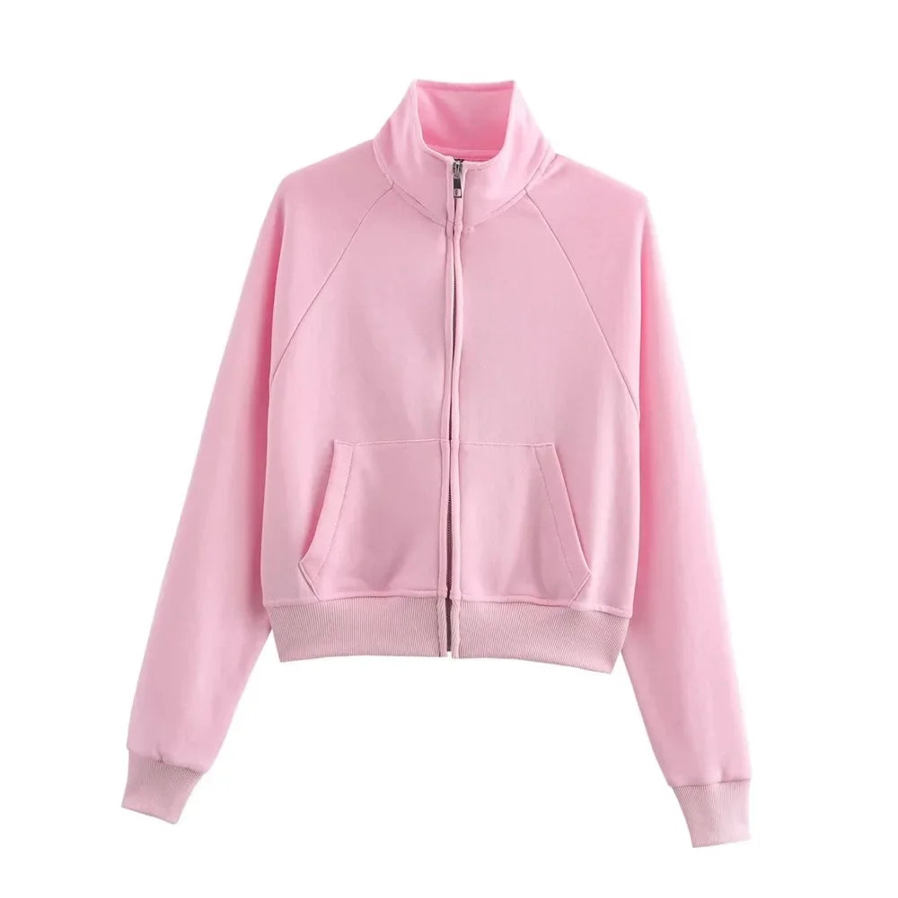 Casual Zipper Hoodie Set