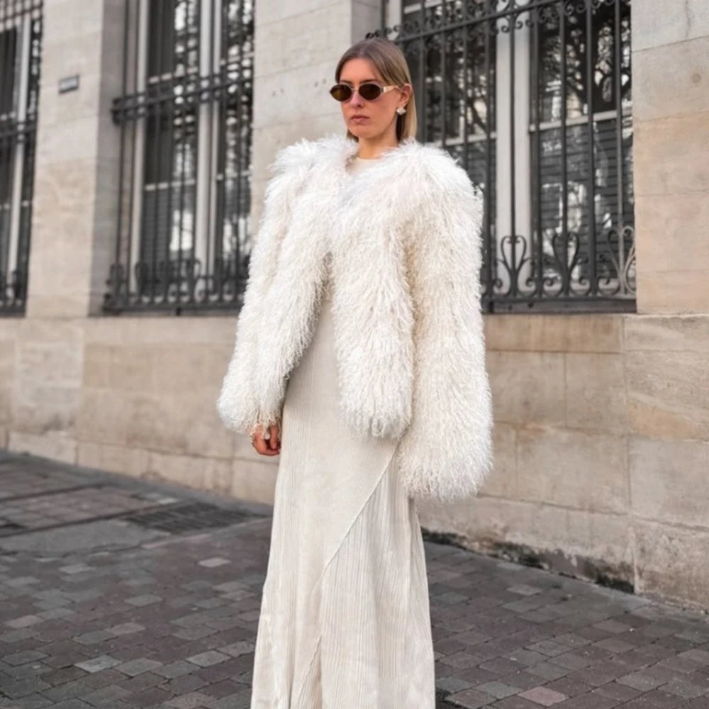 Shearling Oversized Coat