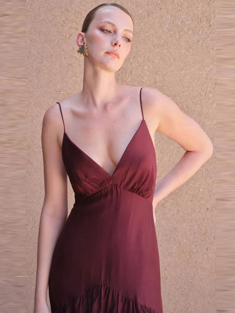 Sexy Ruffles Sling Dress