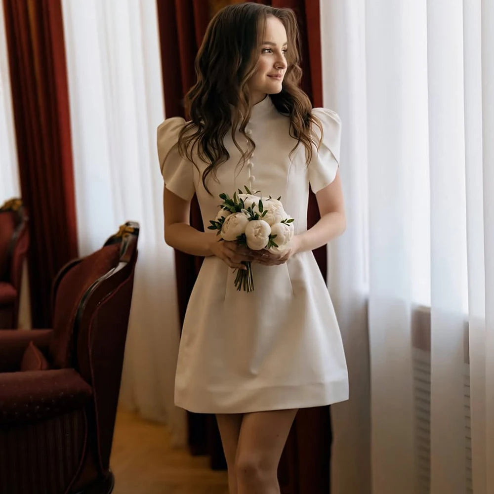 Elegant Puff Sleeve Dress