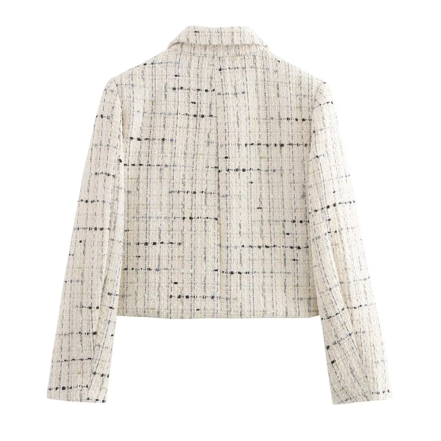 Long Sleeved Lapel Short Suit Jacket