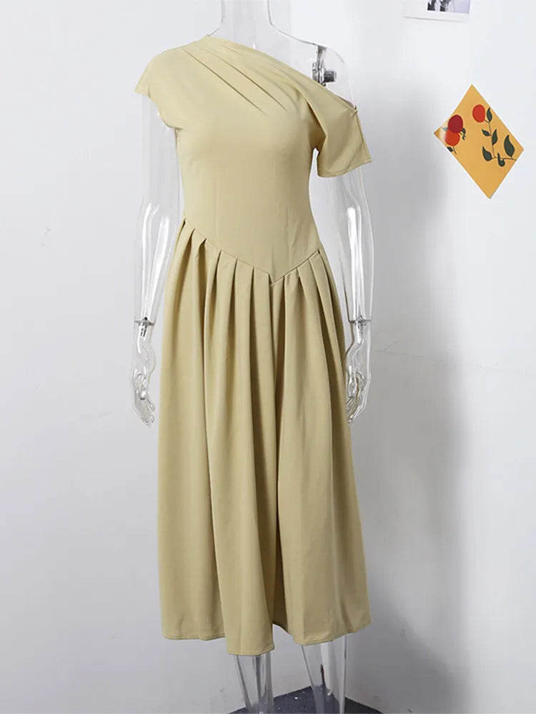 Ruched Vestido Longo  Dresses